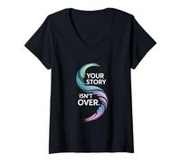 Mujer Mes de concientización sobre el Suicidio septiembre Concientización sobre el Suicidio Mental Camiseta Cuello V