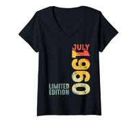 Mujer Mes Julio 1960 Año 1960 Retro 1960 Vintage 1960 Desde 1960 Camiseta Cuello V