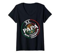 Mujer Mexican Chingon Saying Souvenir Slang Sarcastic México Camiseta Cuello V