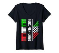 Mujer Mexican Hispanic Siesta Pride Chicano Mexican Pride Latinx Camiseta Cuello V