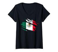 Mujer Mexican Souvenir - Hecho con Orgullo Sabor a México Camiseta Cuello V