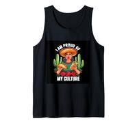 Mujer mexicana diciendo que estoy orgulloso de mi cultura Camiseta sin Mangas