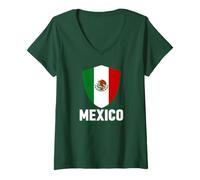 Mujer MÉXICO AMÉRICA Latina Mexicano Deporte Mujeres Hombres NIÑOS Camiseta Cuello V