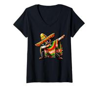 Mujer México Cinco De Mayo Mexican Hispanic Pride Independence Day Camiseta Cuello V