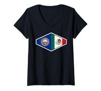 Mujer Mexico Heritage: New Hampshire Pride Camiseta Cuello V