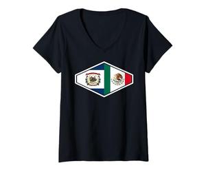 Mujer Mexico Heritage: West VA Pride Camiseta Cuello V