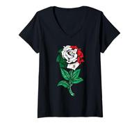 Mujer México Matching Family Couples Rose Mexican Women Girl Camiseta Cuello V
