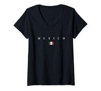 Mujer MÉXICO Mexicano Camiseta Cuello V