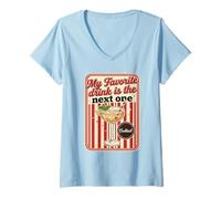 Mujer Mi Bebida Favorita es la próxima Divertida Camiseta Cuello V