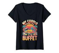 Mujer Mi Carplo Al Crucero Buffet Camiseta Cuello V