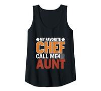 Mujer Mi Chef Favorito Llámame tía Camiseta sin Mangas
