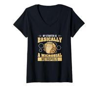 Mujer Mi iniciador es básicamente un Fan de la Masa Madre microbiana de Metrópolis Camiseta Cuello V