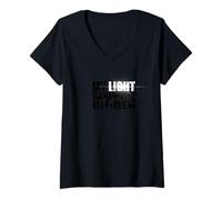 Mujer MI LUZ NO SE Puede Ocultar Camiseta Cuello V