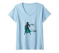 Mujer Mi páncreas es inútil, Pero la voluntad es Fuerte Diabetes ingeniosa Camiseta Cuello V