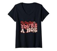 Mujer Mi perro dijo que eres un dicho divertido y divertido para los amantes de los perros Camiseta Cuello V