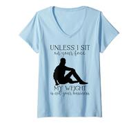 Mujer Mi Peso no es tu Negocio Hombre sarcástico Yoga Zen Hombres Fit Camiseta Cuello V