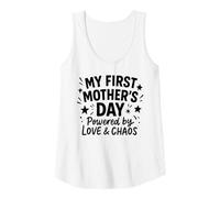 Mujer Mi Primer día de la Madre impulsado por el Amor y el Caos - Mama Camiseta sin Mangas