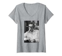 Mujer Michael Caine Cider House gobierna el Actor de Trabajo Italiano 1985 Camiseta Cuello V
