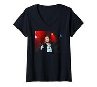 Mujer Michael Hutchence INXS Elegantemente Wasted Era World Tour 1997 Camiseta Cuello V