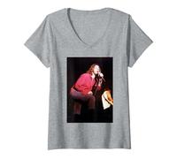 Mujer Michael Hutchence INXS Luna Llena Corazones sucios 1993 Camiseta Cuello V