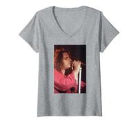Mujer Michael Hutchence INXS Luna Llena Corazones Sucios Era 1993 Camiseta Cuello V