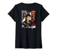 Mujer Michael Jackson 021 Back Printed Camiseta Cuello V