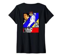 Mujer Michael Jackson 085 Back Printed Camiseta Cuello V
