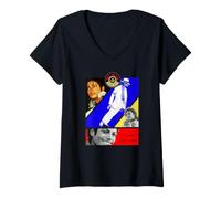 Mujer Michael Jackson 085 Camiseta Cuello V