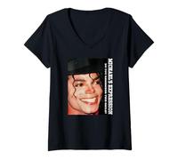 Mujer Michael Jackson 710 Camiseta Cuello V