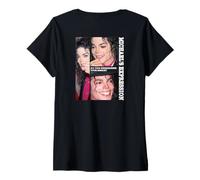 Mujer Michael Jackson 711 Back Printed Camiseta Cuello V