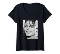 Mujer Michael Jackson 712 Camiseta Cuello V