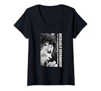 Mujer Michael Jackson 713 Camiseta Cuello V