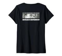 Mujer Michael Jackson_715_Back Printed Camiseta Cuello V