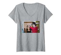 Mujer Michael Jackson Y Esposa Lisa Marie Presley Budapest Viaje Camiseta Cuello V
