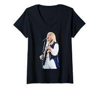 Mujer Michael McKean Spinal Tap Break como la era del Viento 1992 Camiseta Cuello V