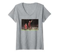 Mujer Michael Owen anota GOL Liverpool Copa Mundial de Fútbol 1998 Camiseta Cuello V