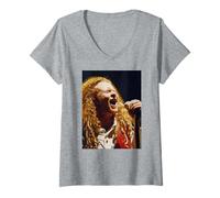 Mujer Mick Hucknall Simply Red Cantante Principal Stars Tour 1992 Camiseta Cuello V