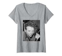 Mujer Mick Hucknall Simply Red Retrato Reteniendo Los Años Camiseta Cuello V