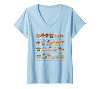 Mujer Micología para Recolector de Hongos Camiseta Cuello V