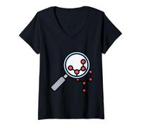 Mujer Microbioma Salud Intestinal Microbiota Camiseta Cuello V