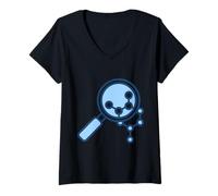Mujer Microbioma Salud Intestinal Microbiota Camiseta Cuello V