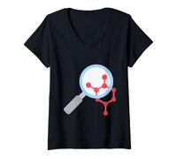 Mujer Microbioma Salud Intestinal Microbiota Camiseta Cuello V