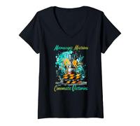 Mujer Microscopic Mistakes Cinematic Victories Camiseta Cuello V