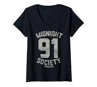 Mujer Midnight Society Varsity Style - ¿Le tienes miedo a la oscuridad? Camiseta Cuello V
