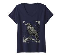 Mujer Midnight Watch The Ravens Perch Camiseta Cuello V