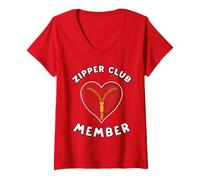 Mujer Miembro del Open Heart Surgery Survivor Zipper Club Obtén un Camiseta Cuello V