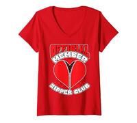 Mujer Miembro del Open Heart Surgery Survivor Zipper Club Obtén un Camiseta Cuello V