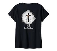 Mujer Miércoles de Ceniza - El período de ayuno de Cuaresma - ART ON BACK Camiseta Cuello V