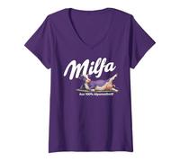 Mujer MILFA - Solo Milf Love Date Fans Mami #Momlife Hot Mom Milf Camiseta Cuello V