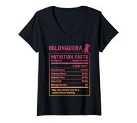 Mujer Milonguera Amantes y Bailarines del Tango Camiseta Cuello V